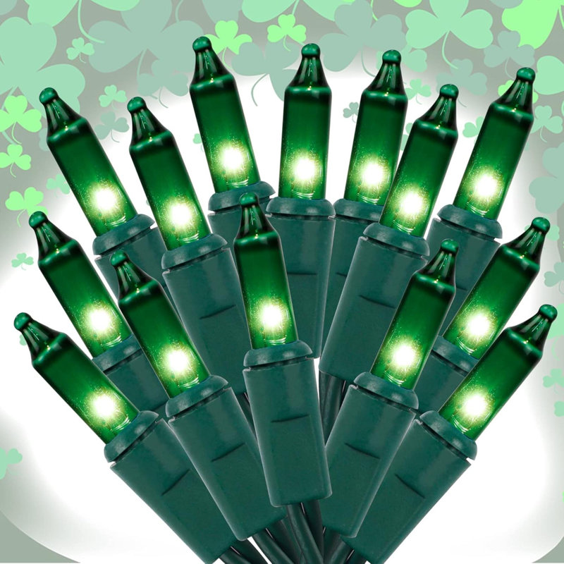 Green led mini string lights 2025